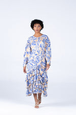 Pearls for El Chevron Botton Frills Dress
