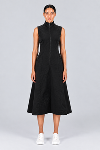 Colleen Eitzen Black Cotton Sateen Galaxy Dress