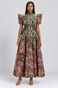Batini Africa Mmamah Asymetrical Maxi Dress