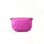 Antelo Ruby Eclipse Adjustable Pebble Leather Moonbag Crossbody - Purple Orchid