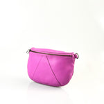 Antelo Ruby Eclipse Adjustable Pebble Leather Moonbag Crossbody - Purple Orchid