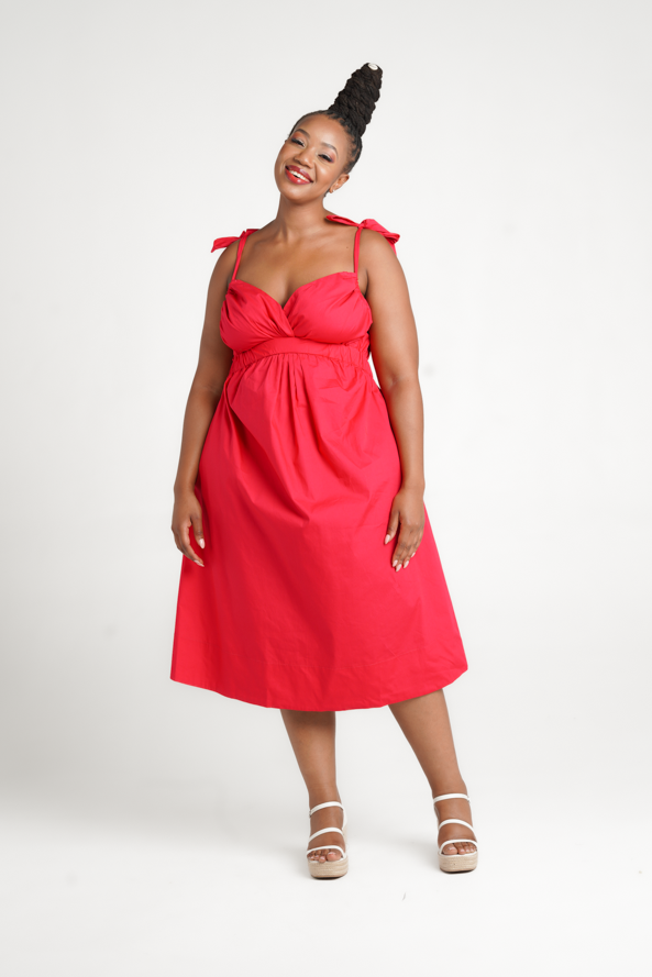 
            
                Load image into Gallery viewer, Colleen Eitzen Fuchsia Strappy Tilly Dress
            
        