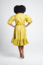 Colleen Eitzen Chartreuse Sh/Sleeve Tori Dress