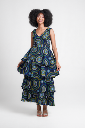 Frida Multicolor Multilayered Lisa Dress