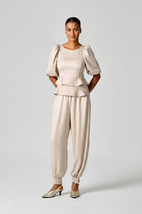 Amanda Laird Cherry Bali Champagne Pants