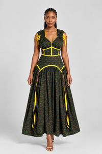 Angalia Samawati Mwezi Dres