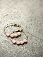 Peachplum Bead Hoop Pink