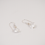 Barely There Gems Clear Quartz Drop Earrings
