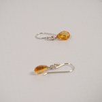 Barely There Gems Citrine Drop Earrings