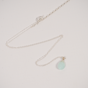 Barely There Gems Chalcedony Sterling Silver Necklace