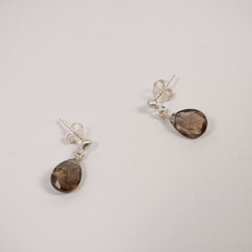 Barely There Gems Smoky Quartz Earrings